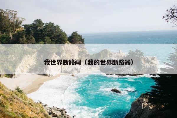 我世界断路闸（我的世界断路器）