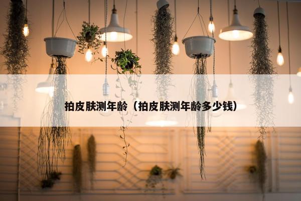 拍皮肤测年龄（拍皮肤测年龄多少钱）