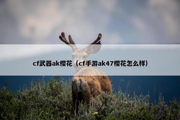 cf武器ak樱花（cf手游ak47樱花怎么样）