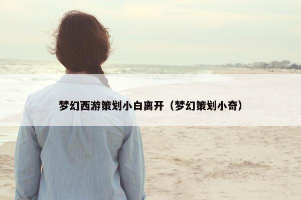梦幻西游策划小白离开（梦幻策划小奇）