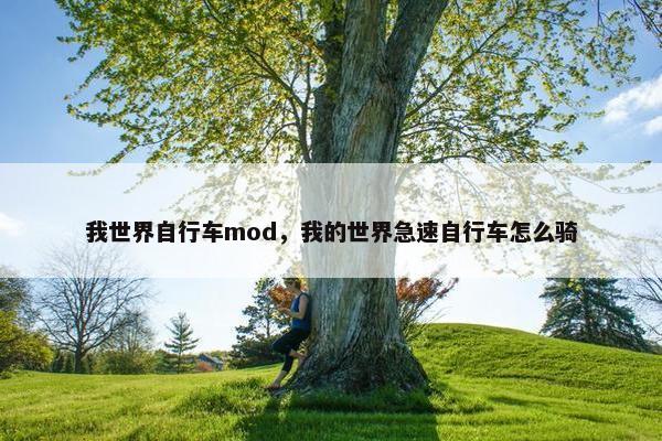 我世界自行车mod，我的世界急速自行车怎么骑