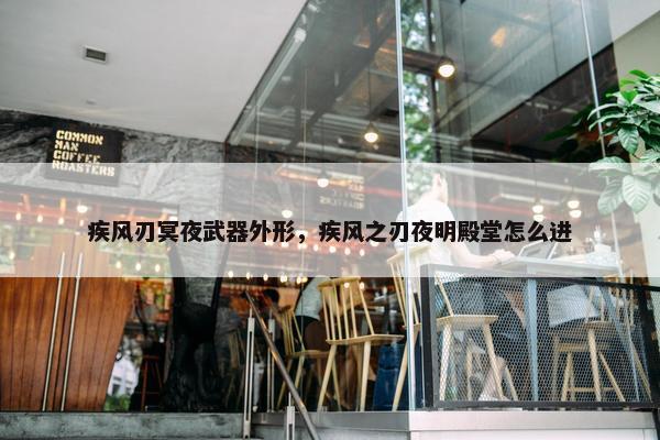 疾风刃冥夜武器外形，疾风之刃夜明殿堂怎么进