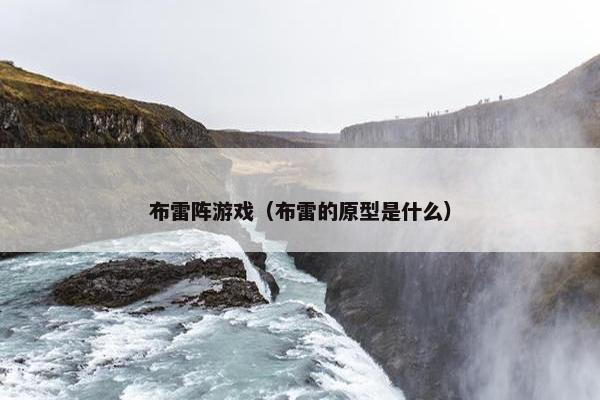 布雷阵游戏（布雷的原型是什么）