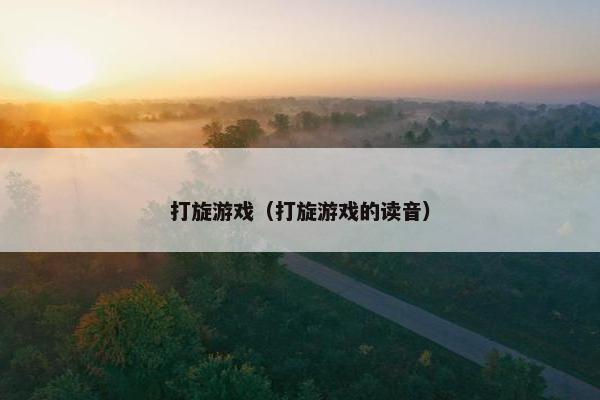 打旋游戏（打旋游戏的读音）