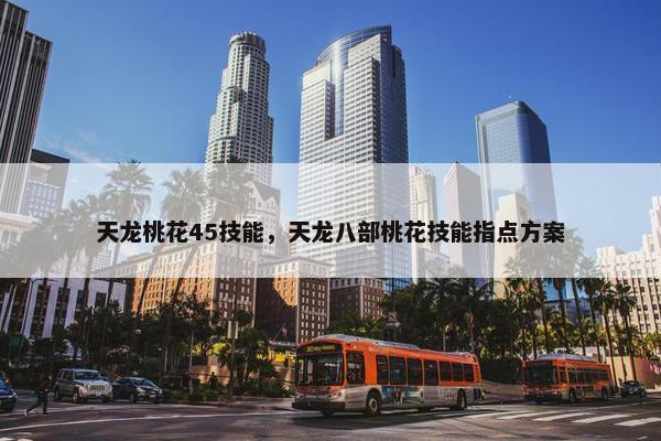 天龙桃花45技能，天龙八部桃花技能指点方案