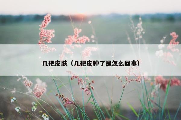 几把皮肤（几把皮肿了是怎么回事）