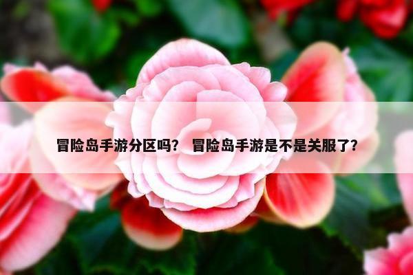冒险岛手游分区吗？ 冒险岛手游是不是关服了？