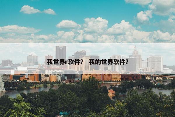 我世界r软件？ 我的世界软件？