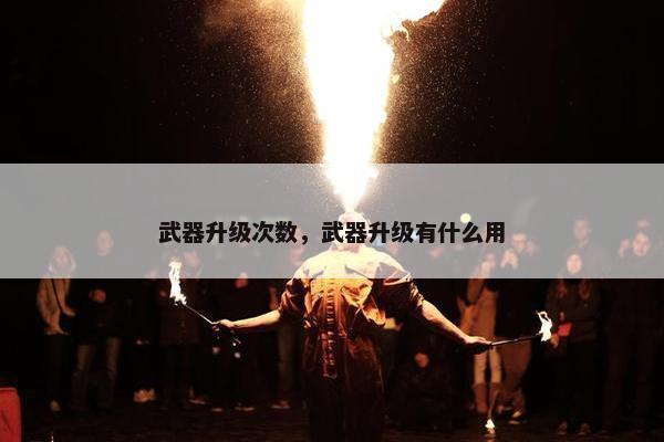 武器升级次数，武器升级有什么用