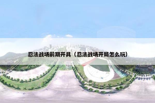 忍法战场前期开具（忍法战场开局怎么玩）