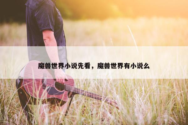 魔兽世界小说先看，魔兽世界有小说么