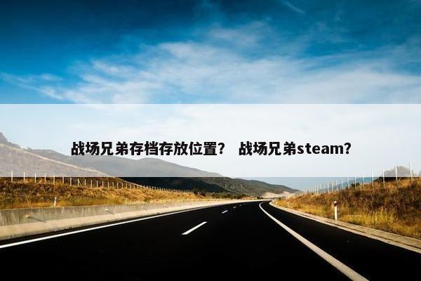 战场兄弟存档存放位置？ 战场兄弟steam？
