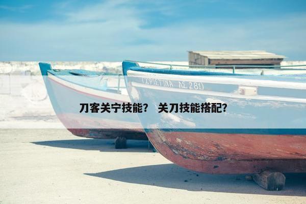 刀客关宁技能？ 关刀技能搭配？