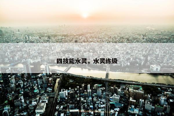 四技能水灵，水灵练级