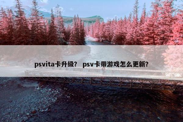 psvita卡升级？ psv卡带游戏怎么更新？