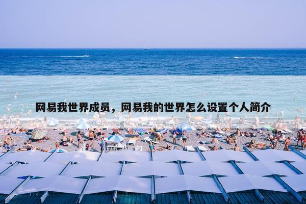 网易我世界成员，网易我的世界怎么设置个人简介