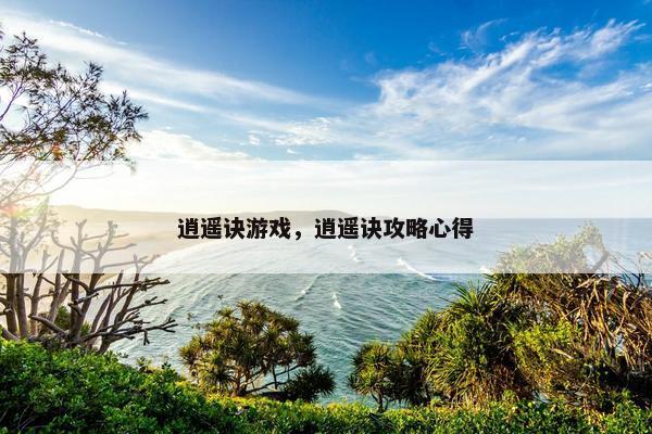 逍遥诀游戏，逍遥诀攻略心得