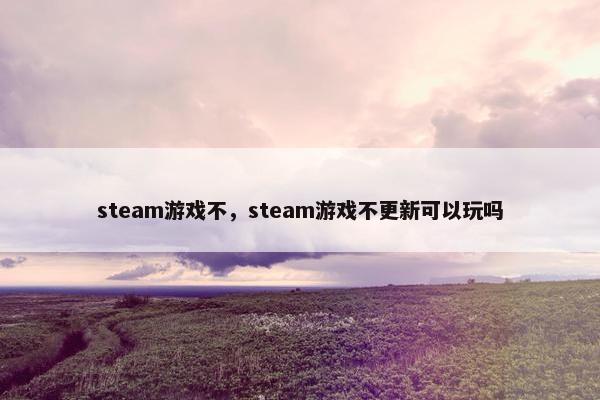 steam游戏不，steam游戏不更新可以玩吗