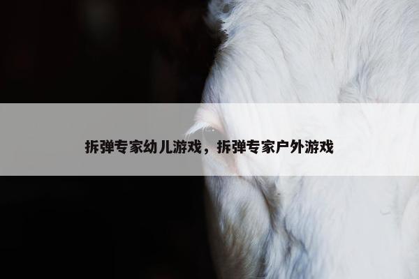 拆弹专家幼儿游戏，拆弹专家户外游戏