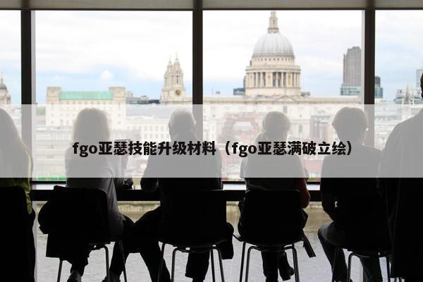 fgo亚瑟技能升级材料（fgo亚瑟满破立绘）