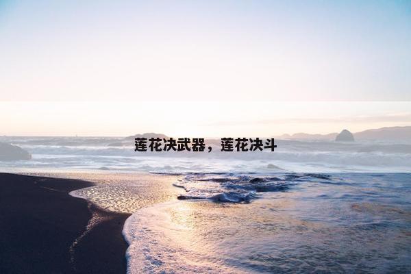 莲花决武器，莲花决斗