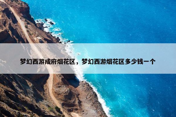 梦幻西游成府烟花区，梦幻西游烟花区多少钱一个