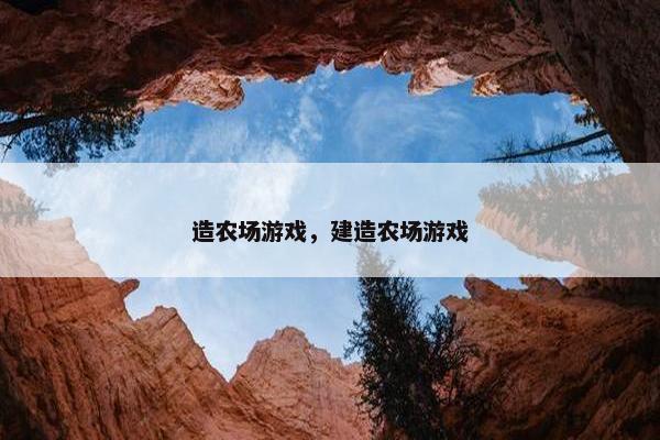 造农场游戏，建造农场游戏