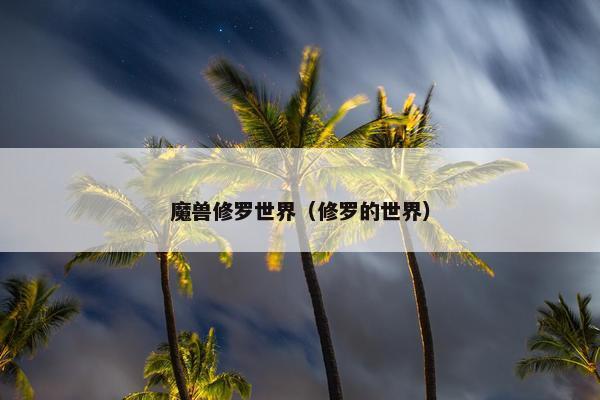 魔兽修罗世界（修罗的世界）