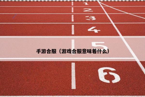 手游合服（游戏合服意味着什么）