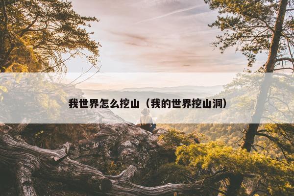 我世界怎么挖山（我的世界挖山洞）
