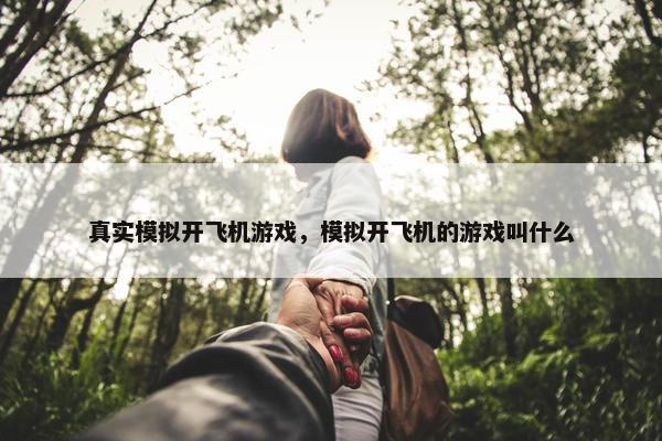 真实模拟开飞机游戏，模拟开飞机的游戏叫什么