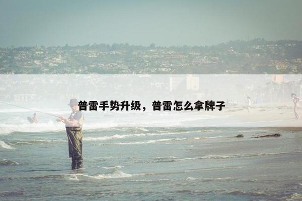 普雷手势升级，普雷怎么拿牌子