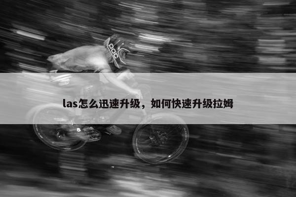 las怎么迅速升级，如何快速升级拉姆
