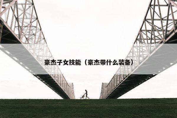 豪杰子女技能（豪杰带什么装备）