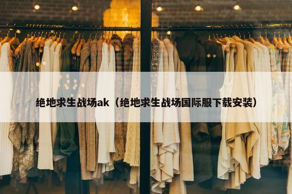 绝地求生战场ak（绝地求生战场国际服下载安装）