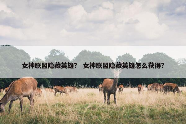 女神联盟隐藏英雄？ 女神联盟隐藏英雄怎么获得？