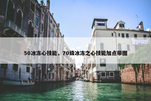50冰冻心技能，70级冰冻之心技能加点带图