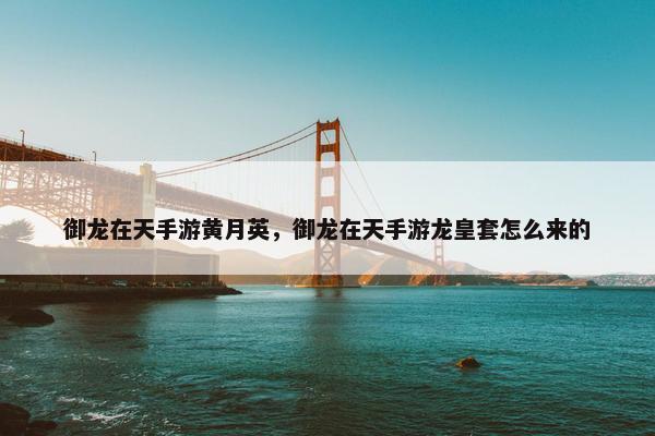 御龙在天手游黄月英，御龙在天手游龙皇套怎么来的
