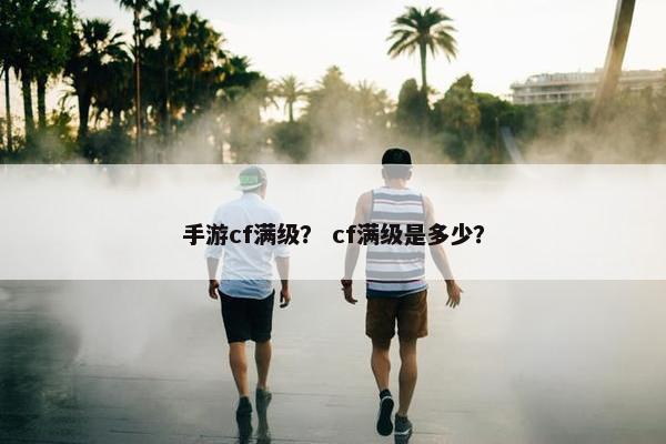 手游cf满级？ cf满级是多少？