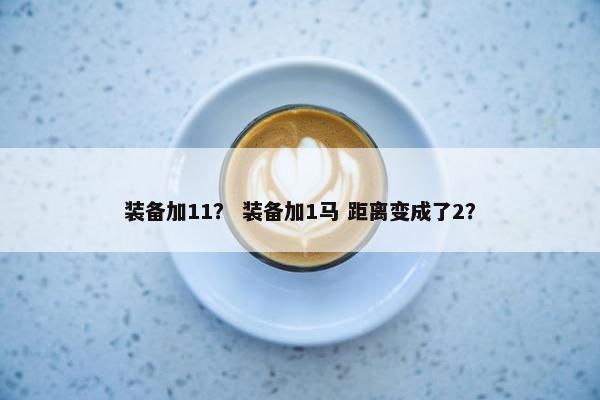 装备加11？ 装备加1马 距离变成了2？