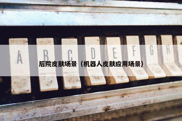 后院皮肤场景（机器人皮肤应用场景）