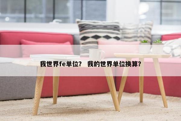 我世界fe单位？ 我的世界单位换算？