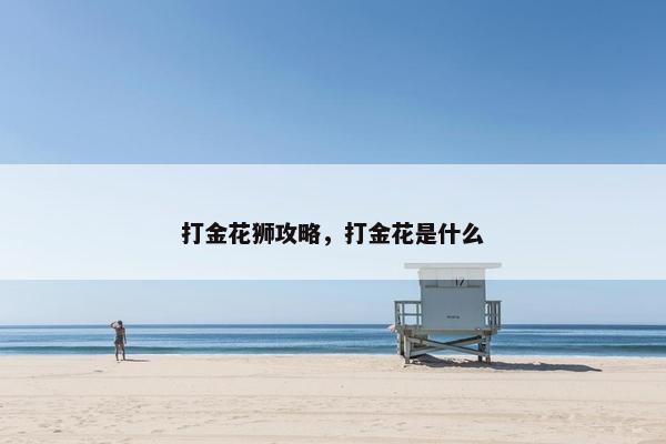 打金花狮攻略，打金花是什么