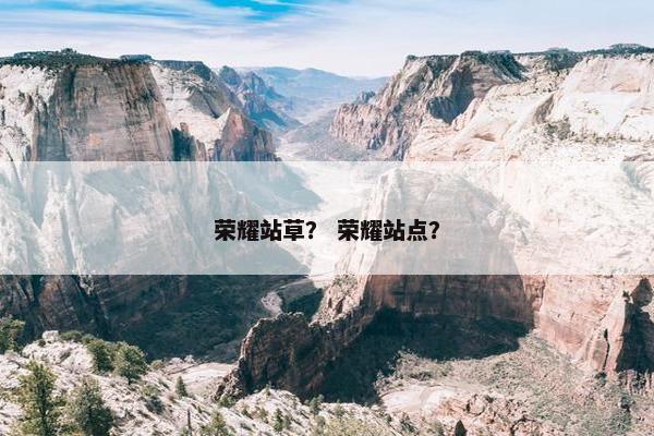 荣耀站草？ 荣耀站点？