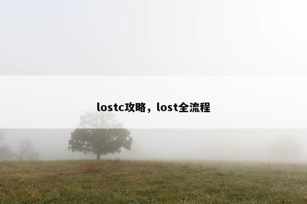lostc攻略，lost全流程
