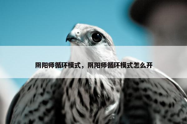 阴阳师循环模式，阴阳师循环模式怎么开