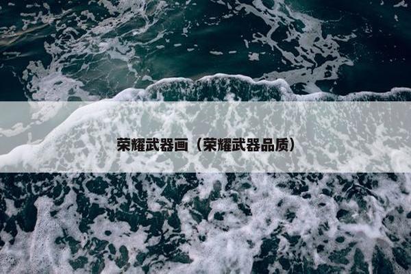 荣耀武器画（荣耀武器品质）