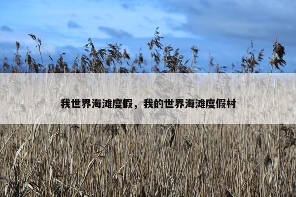 我世界海滩度假，我的世界海滩度假村