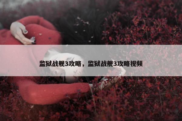 监狱战舰3攻略，监狱战舰3攻略视频