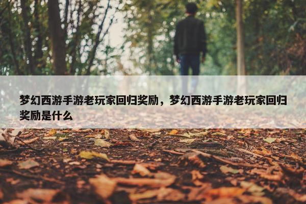 梦幻西游手游老玩家回归奖励，梦幻西游手游老玩家回归奖励是什么